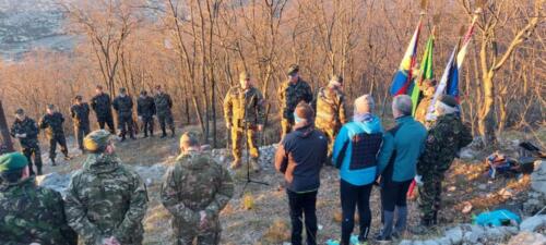 Sabotin. Pozdravna beseda, podpolkovnik Igor Žežlin.